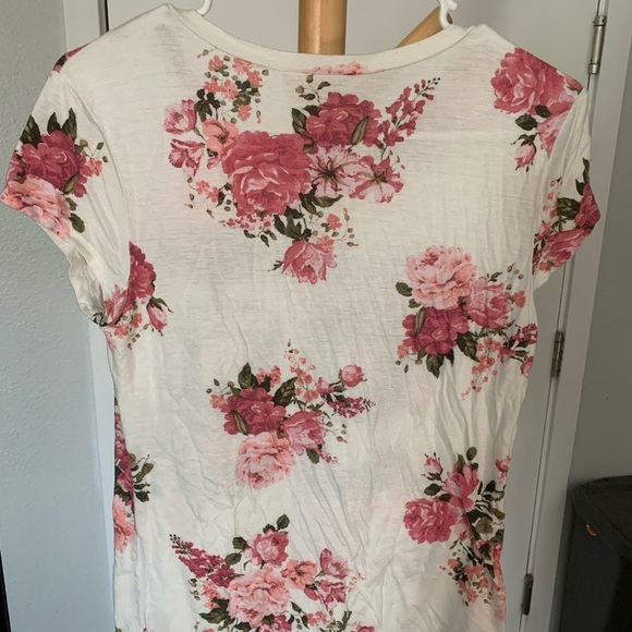 Enough About Me Califonia 99 T-Shirt Women's Multicolor Floral - Picture 2 of 3